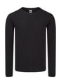 Heren T-shirt LS Fruit of the Loom Iconic 150 Classic 61-446-0 Black